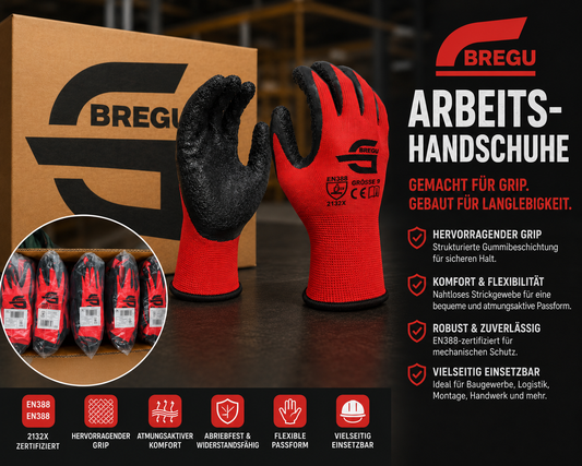Arbeitshandschuhe Latex Grip 13G